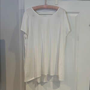 J Jill Classic White Scoop Neck Women's Tee